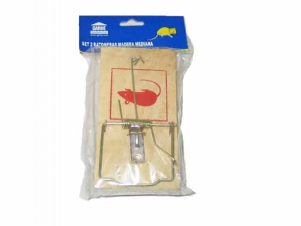 2/PCS WOODEN MIDDLE MOUSE TRAP