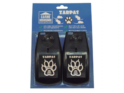 SET 2 RATONERAS CON CEBO ZARPAS